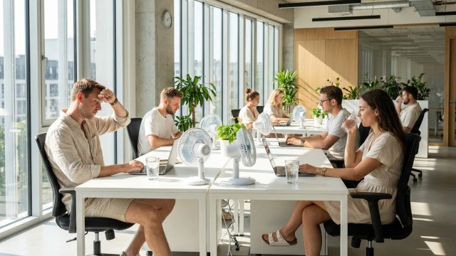 Wirtschaftsfaktor Klimatisierung: Wie Hitzewellen die Produktivität im Büro beeinflussen