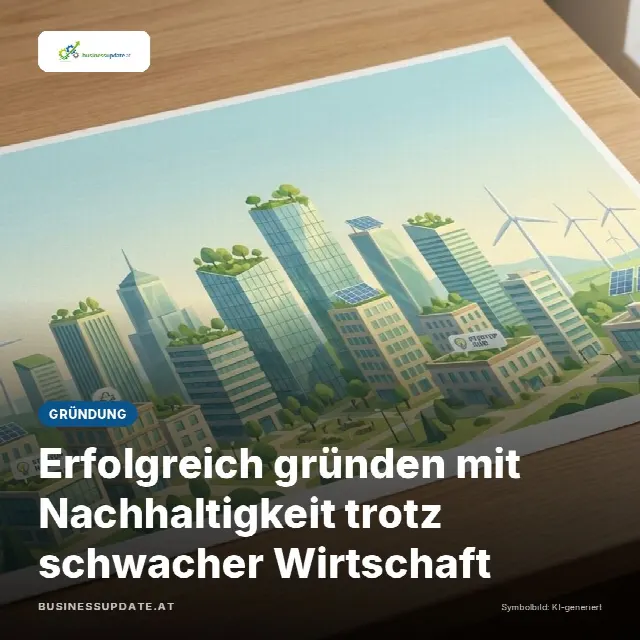 Share-Card fuer Erfolgreich gründen mit Nachhaltigkeit trotz schwacher Wirtschaft