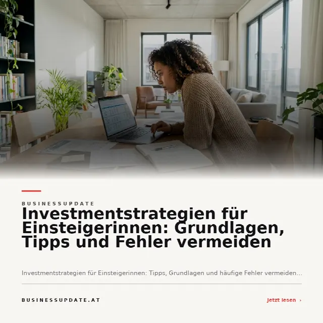 Share-Card fuer Investmentstrategien für Einsteigerinnen: Grundlagen, Tipps und Fehler vermeiden