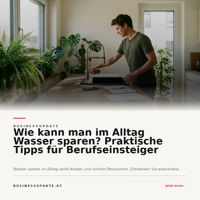 Share-Card fuer Wie kann man im Alltag Wasser sparen? Praktische Tipps für Berufseinsteiger