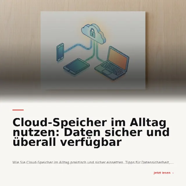Share-Card fuer Cloud-Speicher im Alltag: Daten sicher und flexibel nutzen